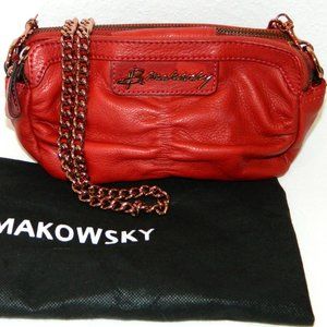 B Makowsky Leather Crossbody Bag